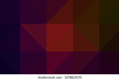 Dark Green, Red vector blurry triangle pattern. Colorful illustration in polygonal style with gradient. Textured pattern can be used for background.