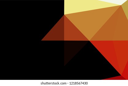 Dark Green, Red vector blurry hexagon pattern. Colorful illustration in abstract style with gradient. A completely new template for your business design.