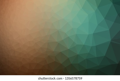 Dark Green, Red vector blurry triangle texture. Colorful illustration in abstract style with gradient. Triangular pattern for your business design.