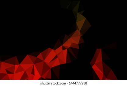 Dark Green, Red vector blurry triangle template. Colorful illustration in abstract style with gradient. Template for your brand book.