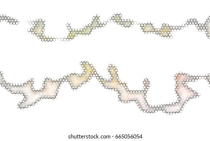 Dark Green, Red vector blurry hexagon background design. Geometric background in Origami style with gradient. 