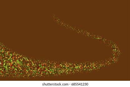 Dark Green, Red vector blurry hexagon background design. Geometric background in Origami style with gradient. 