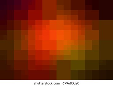 Dark Green, Red vector blurry rectangle background design. Geometric background in Origami style with gradient. 