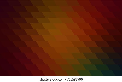 Dark Green, Red vector blurry rectangular background. Geometric background in square style with gradient. The pattern can be used for brand-new background.