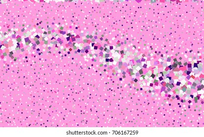 Dark Green, Red vector blurry rectangular background. Geometric background in square style with gradient. The pattern can be used for brand-new background.