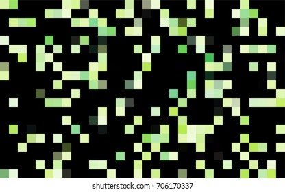 Dark Green, Red vector blurry rectangular background. Geometric background in square style with gradient. The pattern can be used for brand-new background.