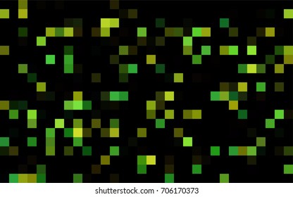 Dark Green, Red vector blurry rectangular background. Geometric background in square style with gradient. The pattern can be used for brand-new background.