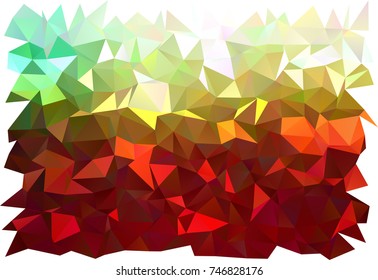 Dark Green, Red vector blurry triangle pattern. Geometric illustration in Origami style with gradient.  A completely new template for your business design.