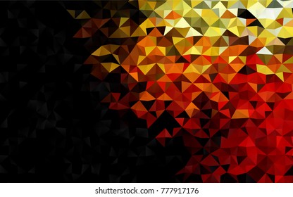 Dark Green, Red vector blurry triangle template. Colorful illustration in abstract style with gradient. Brand-new design for your business.