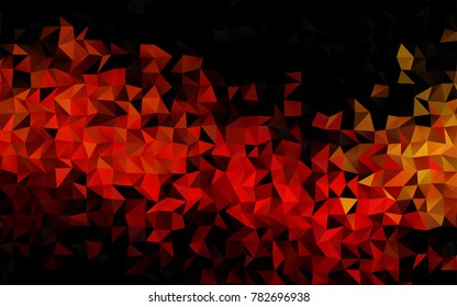 Dark Green, Red vector blurry triangle template. Colorful illustration in abstract style with gradient. Triangular pattern for your business design.