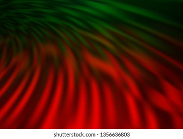 Dark Green, Red vector bokeh pattern. Modern geometrical abstract illustration with gradient. The blurred design can be used for your web site.