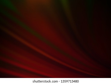 Dark Green, Red vector bokeh template. Shining colorful illustration in a Brand new style. A completely new template for your design.