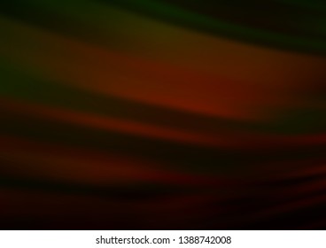 Dark Green, Red vector bokeh and colorful pattern. Glitter abstract illustration with an elegant design. The elegant pattern for brand book.
