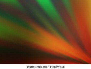 Dark Green, Red vector bokeh pattern. A vague abstract illustration with gradient. The elegant pattern for brand book.