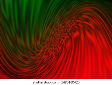Dark Green, Red vector bokeh and colorful pattern. Colorful abstract illustration with gradient. The best blurred design for your business.