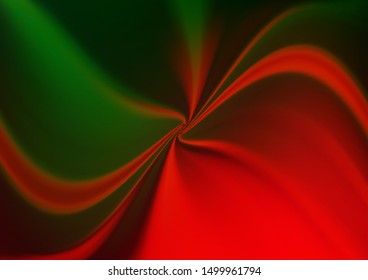 Dark Green, Red vector bokeh template. Colorful abstract illustration with gradient. A new texture for your design.