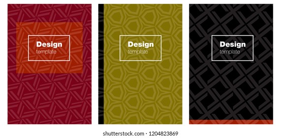 Dark Green, Red vector brochure for ui, ux design. Glitter abstract design concept with text box. Pattern for leaflets, booklets.