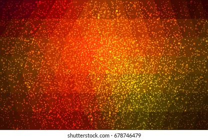 Dark Green, Red vector christmas polygon background. Low poly Illustration consisting of triangles with snowflakes. Texture background of New Year celebration.