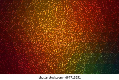 Dark Green, Red vector christmas postcard low polygon background. Illustration consisting of triangles. Abstract triangular polygonal origami or crystal design of New Year celebration.