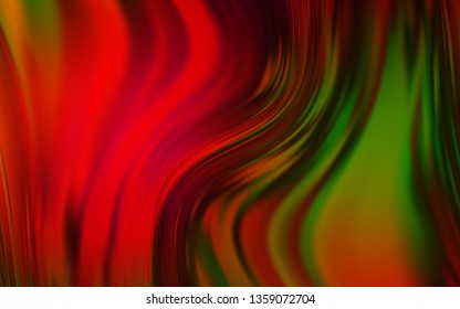 Dark Green, Red vector colorful abstract background. New colored illustration in blur style with gradient. New style for your business design.