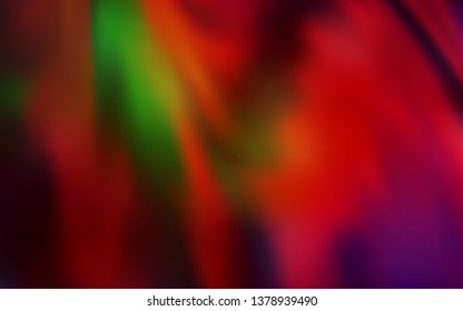 Dark Green, Red vector colorful blur background. Colorful illustration in abstract style with gradient. New style for your business design.
