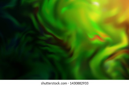Dark Green, Red vector colorful blur backdrop. Modern abstract illustration with gradient. New style design for your brand book.