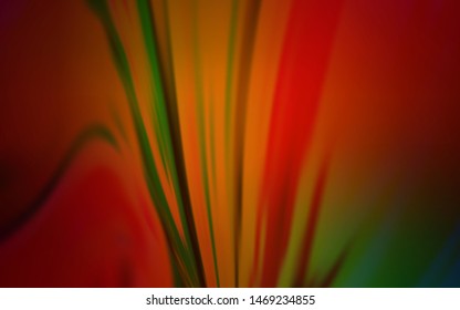 Dark Green, Red vector colorful blur backdrop. New colored illustration in blur style with gradient. New style for your business design.