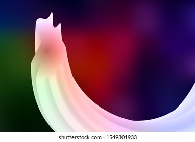 Dark Green, Red vector colorful abstract texture. Abstract colorful illustration with gradient. New design for your business.