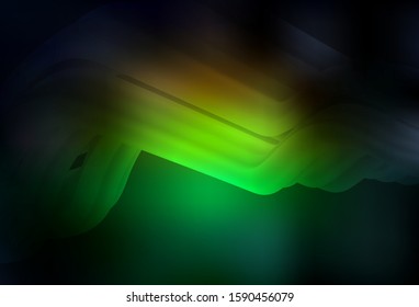 Dark Green, Red vector colorful blur background. Colorful illustration in abstract style with gradient. New style for your business design.