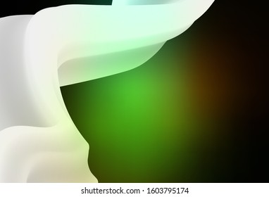 Dark Green, Red vector colorful abstract background. Creative illustration in halftone style with gradient. New style for your business design.