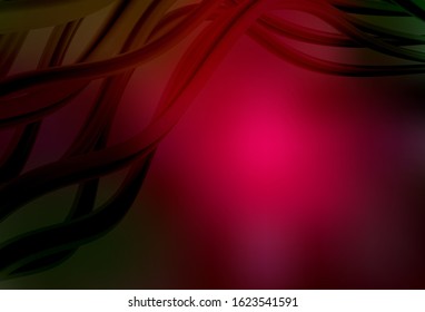 Dark Green, Red vector colorful abstract background. Colorful abstract illustration with gradient. Elegant background for a brand book.
