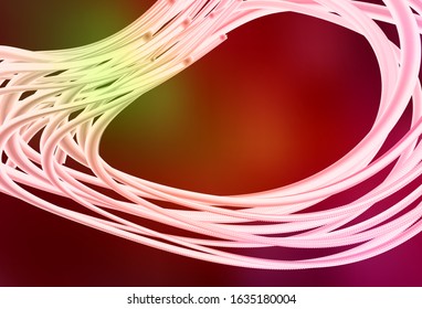 Dark Green, Red vector colorful blur backdrop. An elegant bright illustration with gradient. New way of your design.