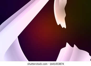 Dark Green, Red vector colorful abstract background. A completely new colored illustration in blur style. Completely new design for your business.