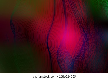 Dunkelgrüner, roter Vektorillustration bunter abstrakter Hintergrund. Farbige Illustration in kleinem Stil. Komplett neues Design für Ihr Unternehmen.