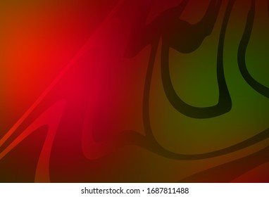 Dark Green, Red vector colorful blur backdrop. Shining colorful illustration in smart style. New way of your design.
