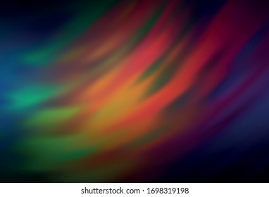 Dark Green, Red vector colorful blur background. Abstract colorful illustration with gradient. New design for your business.