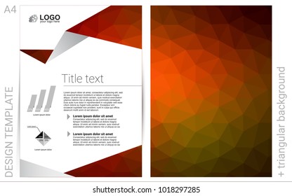 Dark Green, Red vector  cover for Envelopes. Glitter abstract design concept with text box. New design for a poster, banner of your website.