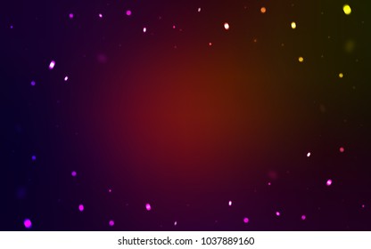 Dark Green, Red vector cover with beautiful snowflakes. Snow on blurred abstract background with gradient. New year design for your ad, poster, banner.