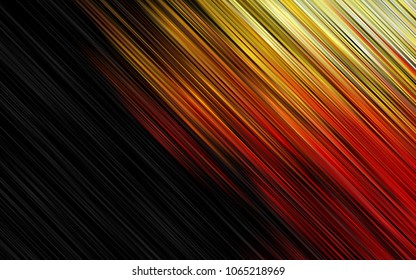 Dark Green, Red vector cover with long lines. Decorative shining illustration with lines on abstract template. The pattern can be used for websites.