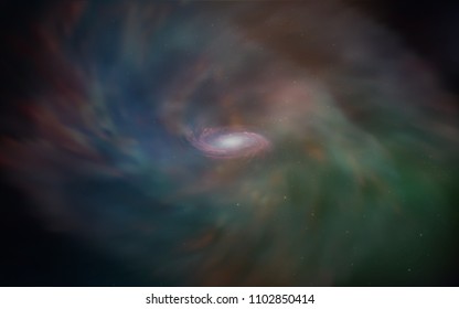 Dark Green, Red vector cover with astronomical stars. Glitter abstract illustration with colorful cosmic stars. Pattern for futuristic ad, booklets.