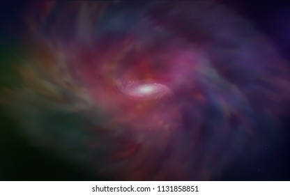 Dark Green, Red vector cover with astronomical stars. Shining colored illustration with bright astronomical stars. Pattern for futuristic ad, booklets.