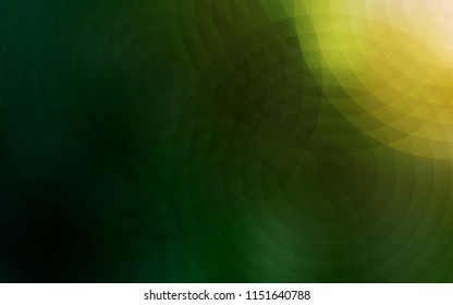 Dark Green, Red vector cover with spots. Glitter abstract illustration with blurred drops of rain. Pattern can be used for futuristic ad, booklets.
