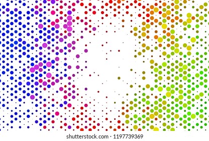 Dark Green, Red vector cover with circles. Colorful illustration with blurred circles in nature style. Pattern for beautiful websites.