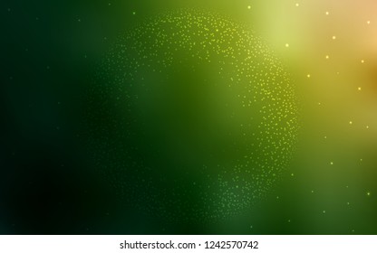Dark Green, Red vector cover with astronomical stars. Modern abstract illustration with Big Dipper stars. Pattern for astrology websites.