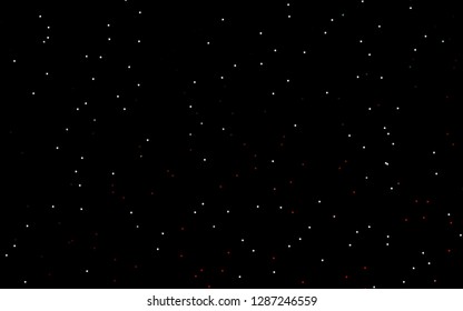 Dark Green, Red vector cover with small and big stars. Shining colored illustration with stars. The pattern can be used for new year ad, booklets.