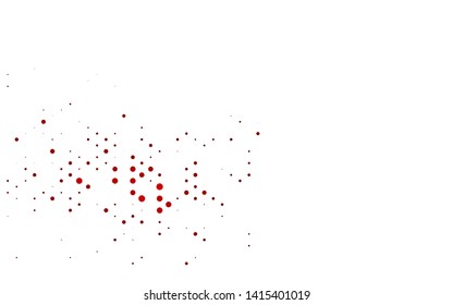 Dark Green, Red vector cover with circles. Modern abstract illustration with colorful water drops. Template for your brand book.