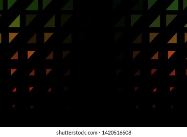 Dark Green, Red vector cover with spots. Beautiful colored illustration with blurred circles in nature style. Design for business adverts.