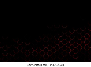 Dark Green, Red vector cover with spots. Abstract illustration with colored bubbles in nature style. Design for business adverts.