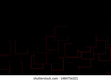 Dark Green, Red vector cover in polygonal style. Modern abstract illustration with colorful rectangles. Smart design for your business advert.