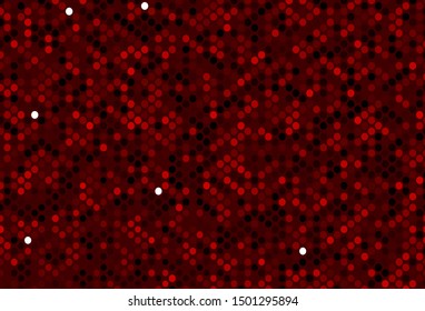 Dark Green, Red vector cover with spots. Glitter abstract illustration with blurred drops of rain. Pattern for beautiful websites.